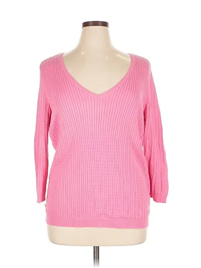 Pre-owned Polo Ralph Lauren Pullover Sweater In Pink