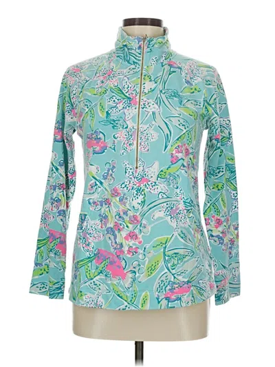Pre-owned Lilly Pulitzer Track Jacket In Green