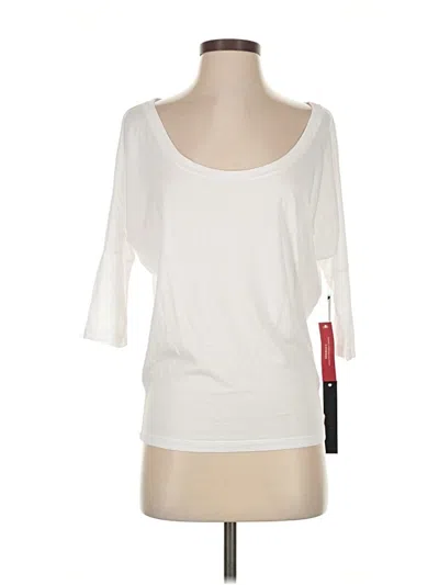 Pre-owned Carbon38 3/4 Sleeve T-shirt In White