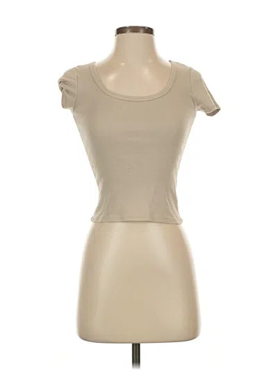 Pre-owned Brandy Melville Sleeveless T-shirt In Brown