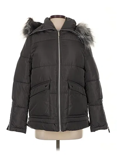 Pre-owned French Connection Snow Jacket In Black