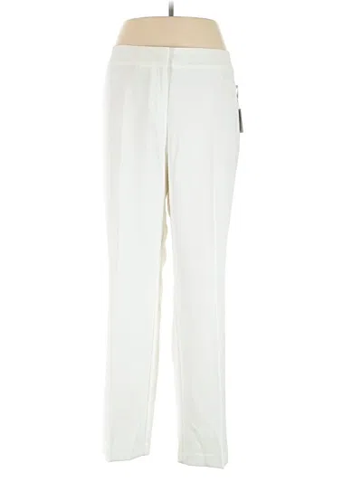 Pre-owned Kasper Dress Pants In White