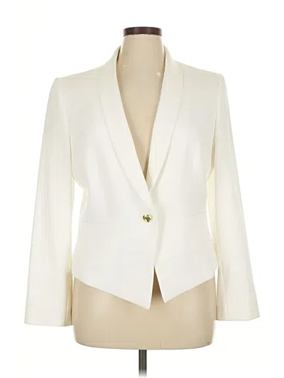 Pre-owned Tahari Blazer Jacket In White