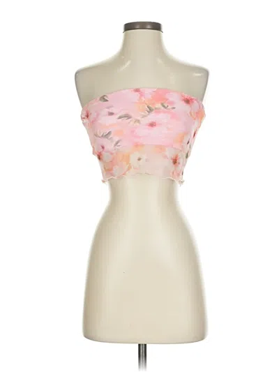 Pre-owned Princess Polly Sleeveless Blouse In Pink