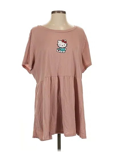 Pre-owned Hello Kitty Short Sleeve T-shirt In Pink