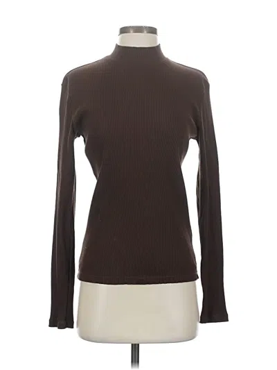 Pre-owned Uniqlo Turtleneck Sweater In Brown
