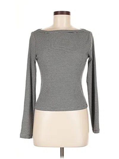 Pre-owned Gap Long Sleeve T-shirt In Gray