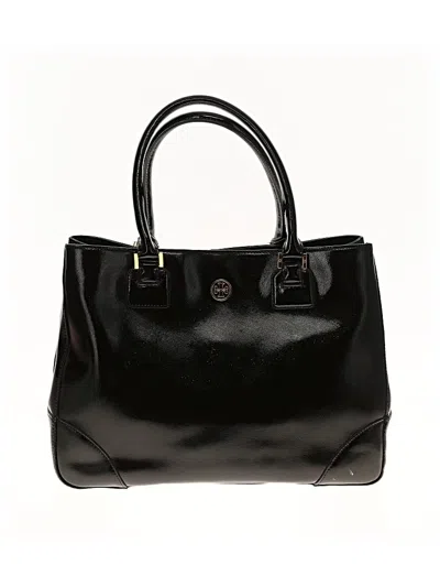 Pre-owned Tory Burch Leather Tote Bag In Black