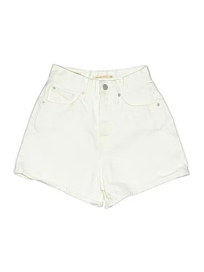 Pre-owned Levi's Denim Shorts In White