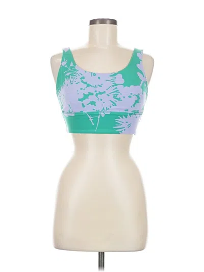 Pre-owned Lululemon Athletica Sports Bra In Green