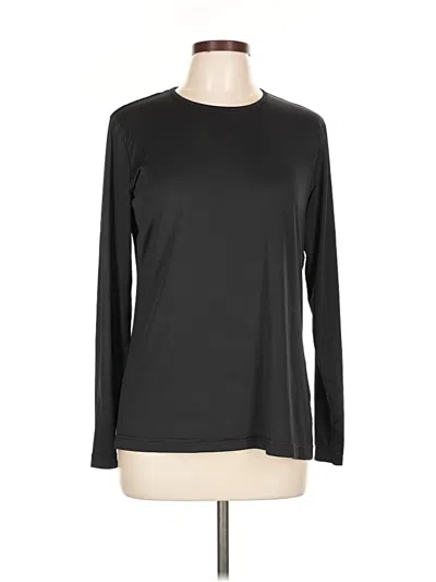 Pre-owned Lands' End Long Sleeve T-shirt In Black