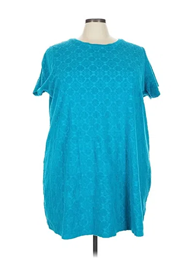 Pre-owned Lands' End Casual Dress In Blue