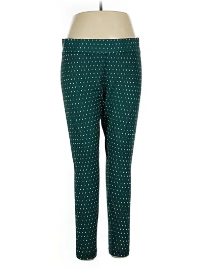 Pre-owned Lands' End Active Pants In Green