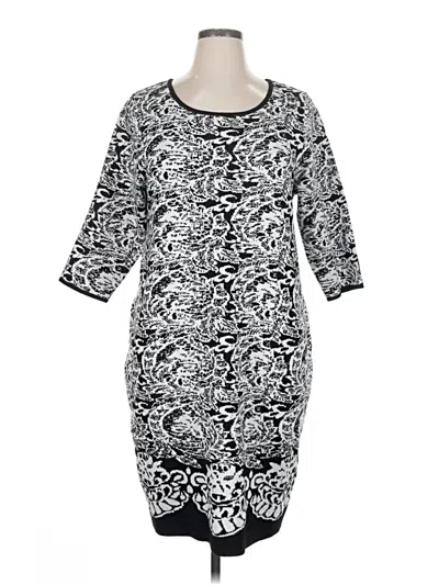 Pre-owned Nina Leonard Casual Dress In Gray