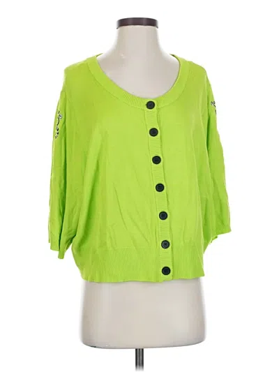 Beetlejuice Cardigan Sweater In Green