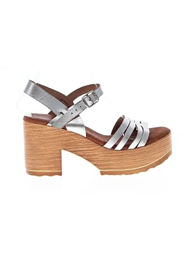 Pre-owned Musse & Cloud Sandals In Silver