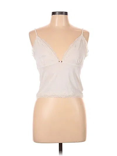 Pre-owned Cotton On Sleeveless Top Ivory Sweetheart Neckline Tops In White