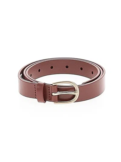 Pre-owned Lands' End Leather Belt In Brown