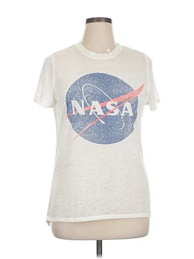 Pre-owned Zoe+liv Short Sleeve T-shirt In Silver