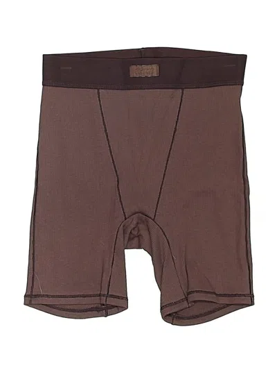 Pre-owned Skims Athletic Shorts In Brown