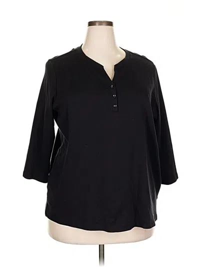 Pre-owned Kim Rogers 3/4 Sleeve T-shirt In Black