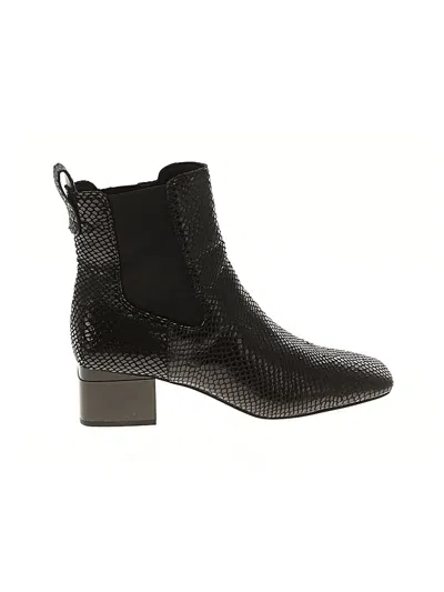Pre-owned Franco Sarto Ankle Boots In Black