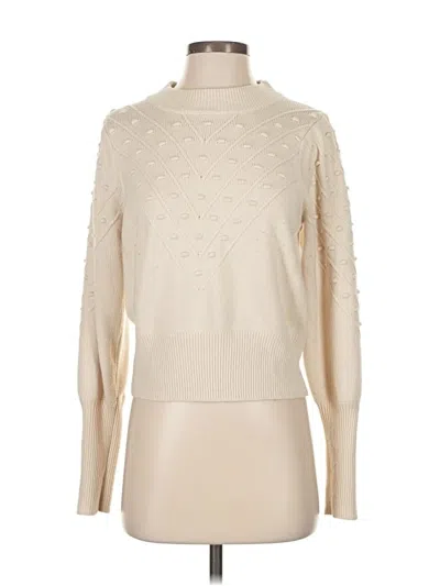 Pre-owned French Connection Turtleneck Sweater In White