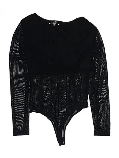 Pre-owned Blue Blush Bodysuit In Black