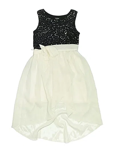 Pre-owned Zunie Kids' Dress In White