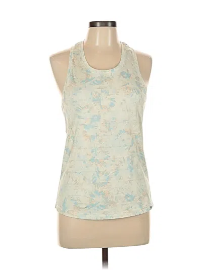 Pre-owned Marmot Sleeveless Top Teal Halter Neckline Tops In Blue