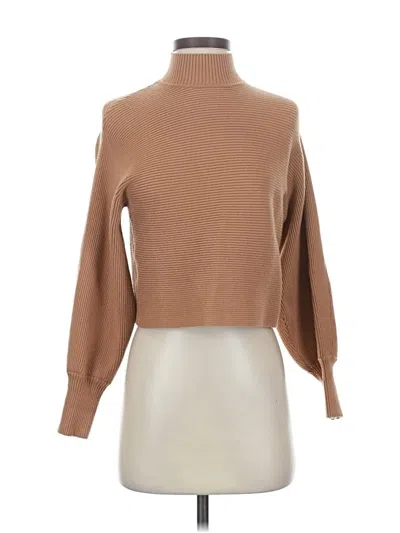 Pre-owned Zara Turtleneck Sweater In Brown