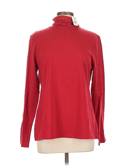 Jjill Long Sleeve Top Red Turtleneck Tops In Red