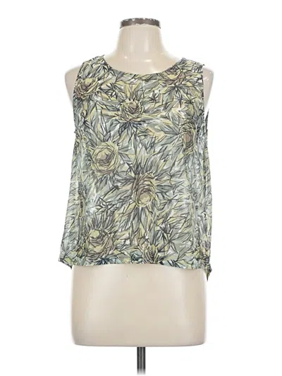 Pre-owned Molly Bracken Sleeveless Blouse In Green