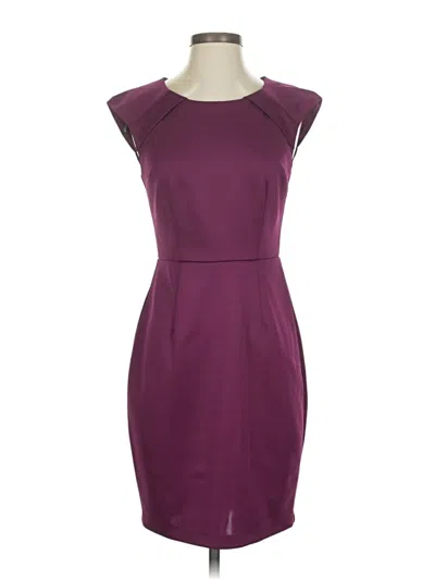 Pre-owned Bisou Bisou Cocktail Dress In Burgundy