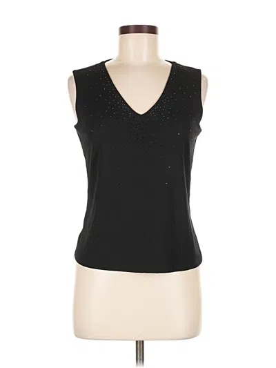 Pre-owned Ann Taylor Sleeveless T-shirt In Black