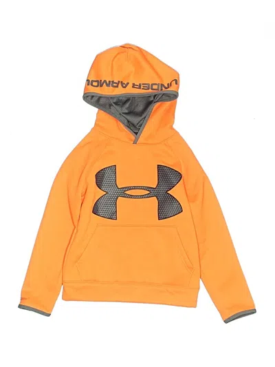 Pre-owned Under Armour Kids' Pullover Hoodie In Orange
