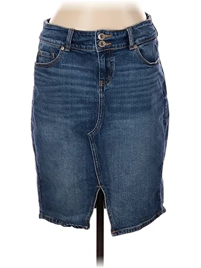Pre-owned Torrid Denim Skirt In Blue