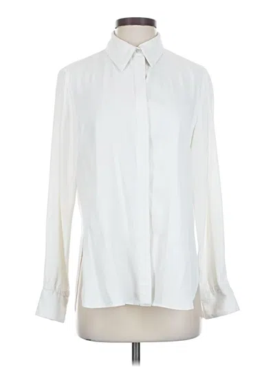 Pre-owned Argent Long Sleeve Blouse In White