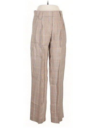 Pre-owned A.l.c Linen Pants In Brown