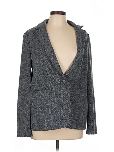 Pre-owned Ann Taylor Loft Blazer Jacket In Gray