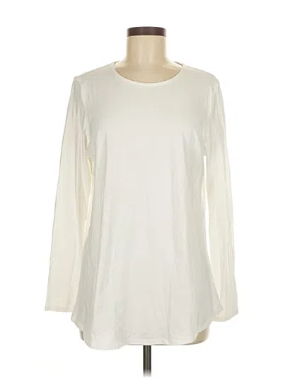 Pre-owned Purejill Long Sleeve T-shirt In White