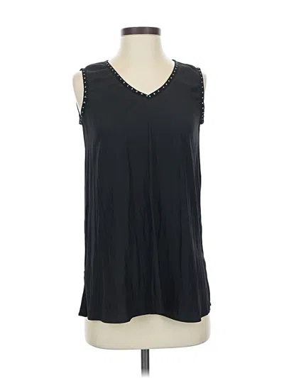 Pre-owned Lola And Sophie Sleeveless Blouse In Black