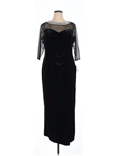 Pre-owned Alex Evenings Cocktail Dress In Black
