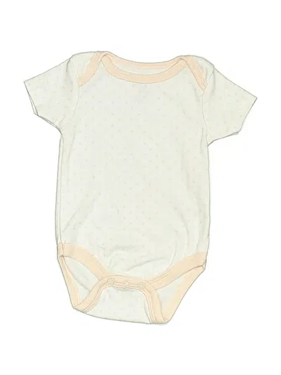 Pre-owned Chick Pea Babies' Short Sleeve Onesie In White