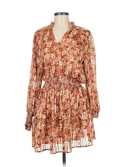 Pre-owned Gibson Look Casual Dress In Brown