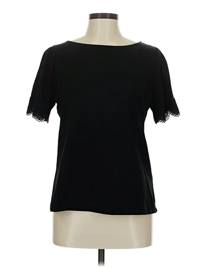 Pre-owned Lk Bennett Short Sleeve T-shirt In Black