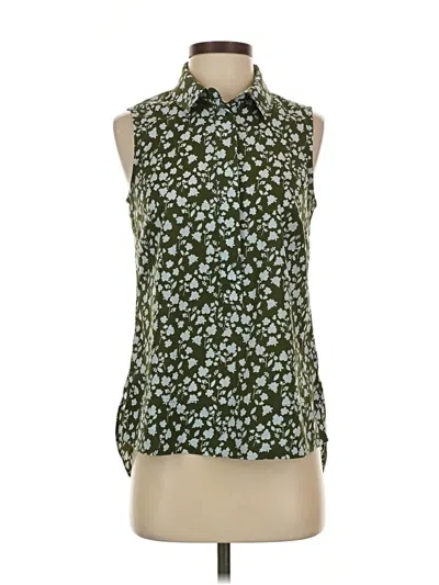 Pre-owned Cabi Sleeveless Blouse In Green