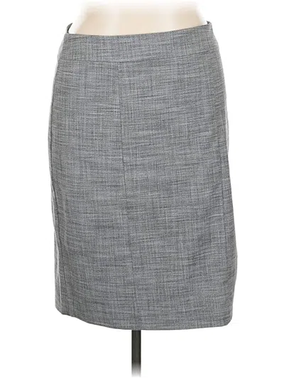 Pre-owned Ann Taylor Factory Formal Skirt In Gray