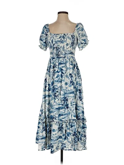 Pre-owned By The River Casual Dress In Blue