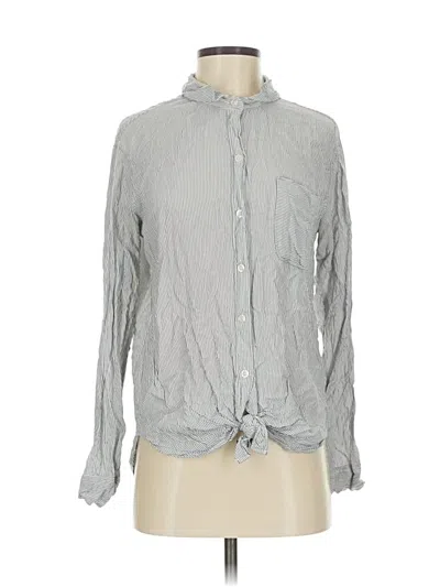 Pre-owned Abercrombie & Fitch Long Sleeve Blouse In Gray